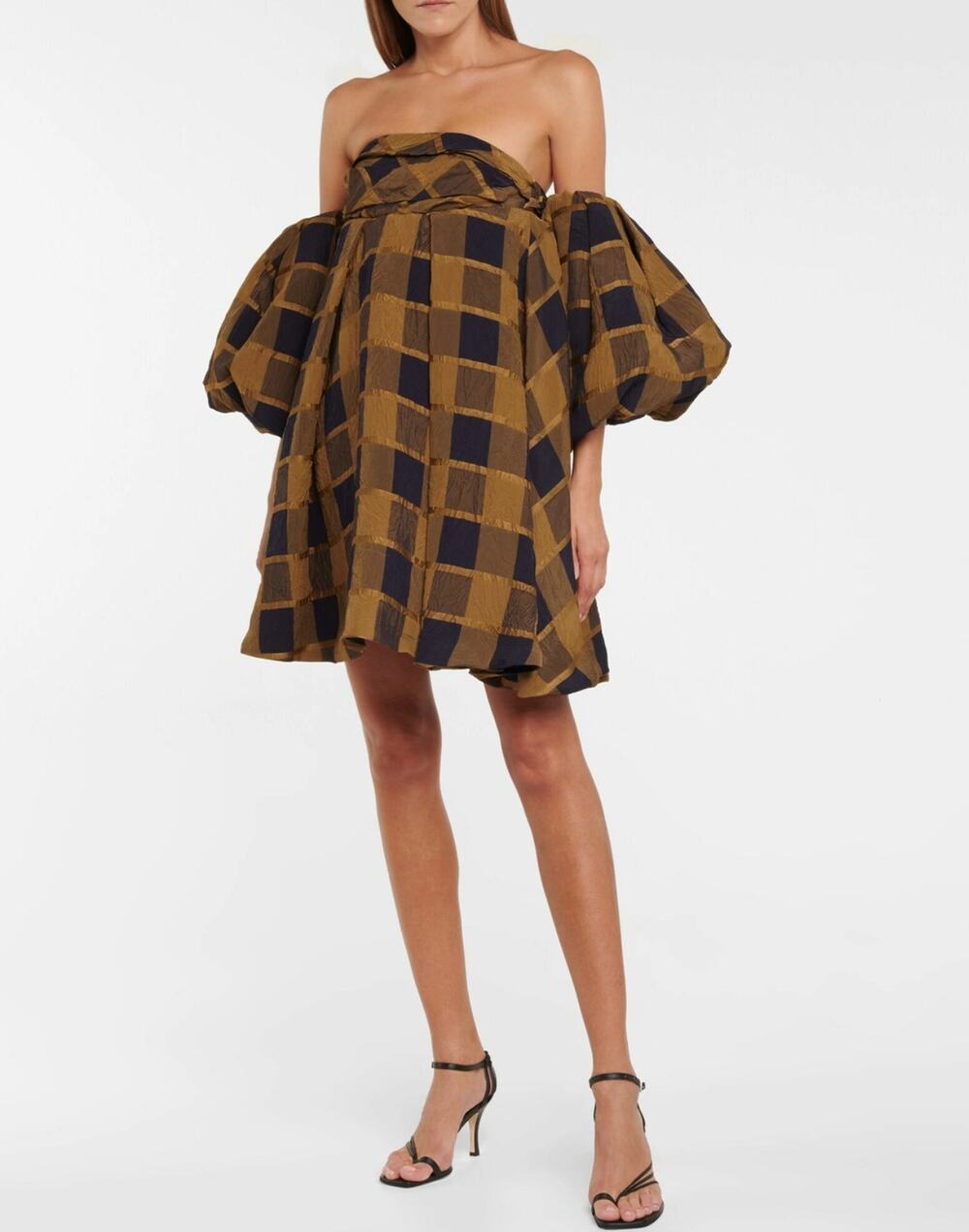 KHAITE Katerina Checked Minidress